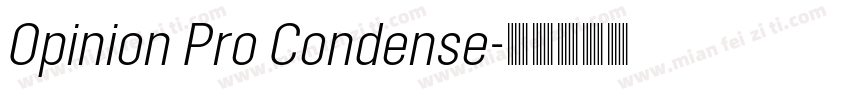 Opinion Pro Condense字体转换